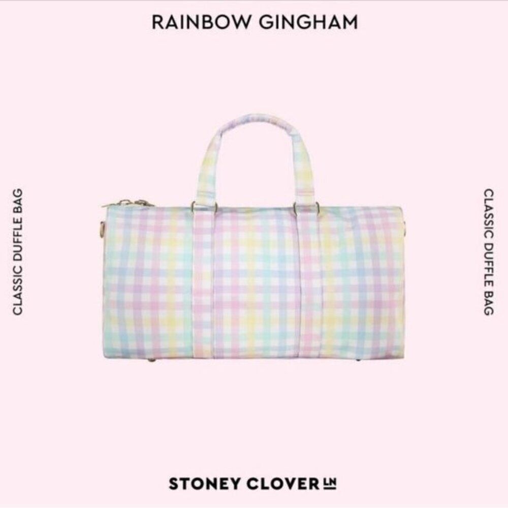 ‎Rainbow Gingham Duffle